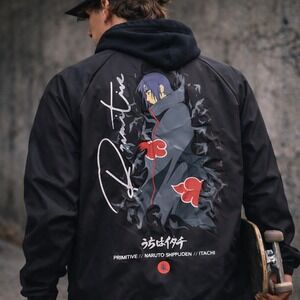 Primitive Naruto Itachi Jacket Black Streetwear Skate Anime Large